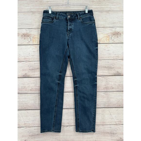 prAna Buxton Slim Boyrfriend Jeans Womens 4/27 Blue Dark Wash Denim - Picture 1 of 10